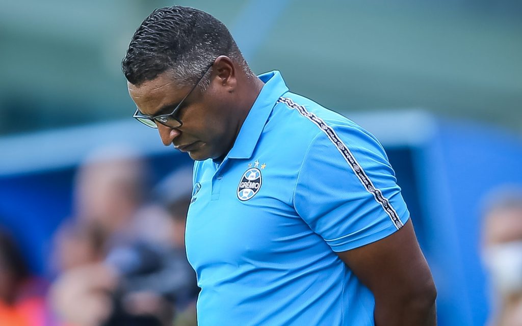 Roger quando treinou o Grêmio. Foto: Pedro H. Tesch/AGIF
