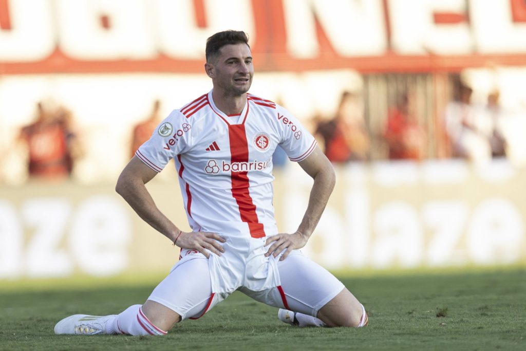 Lucas Alario, do Internacional. Foto: Heber Gomes/AGIF