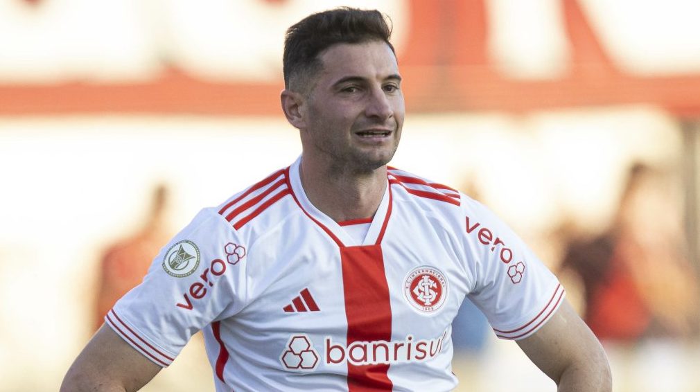 Lucas Alario, do Internacional. Foto: Heber Gomes/AGIF