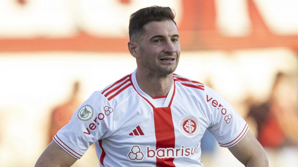 Lucas Alario, do Internacional. Foto: Heber Gomes/AGIF