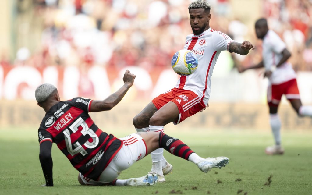 Inter perdeu para o Flamengo. Foto: Jorge Rodrigues/AGIF