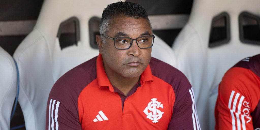 Roger Machado, do Internacional. Foto: Baggio Rodrigues/AGIF