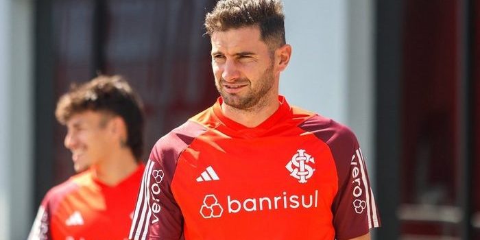 Lucas Alario, pelo Internacional. Foto: Ricardo Duarte/SCI