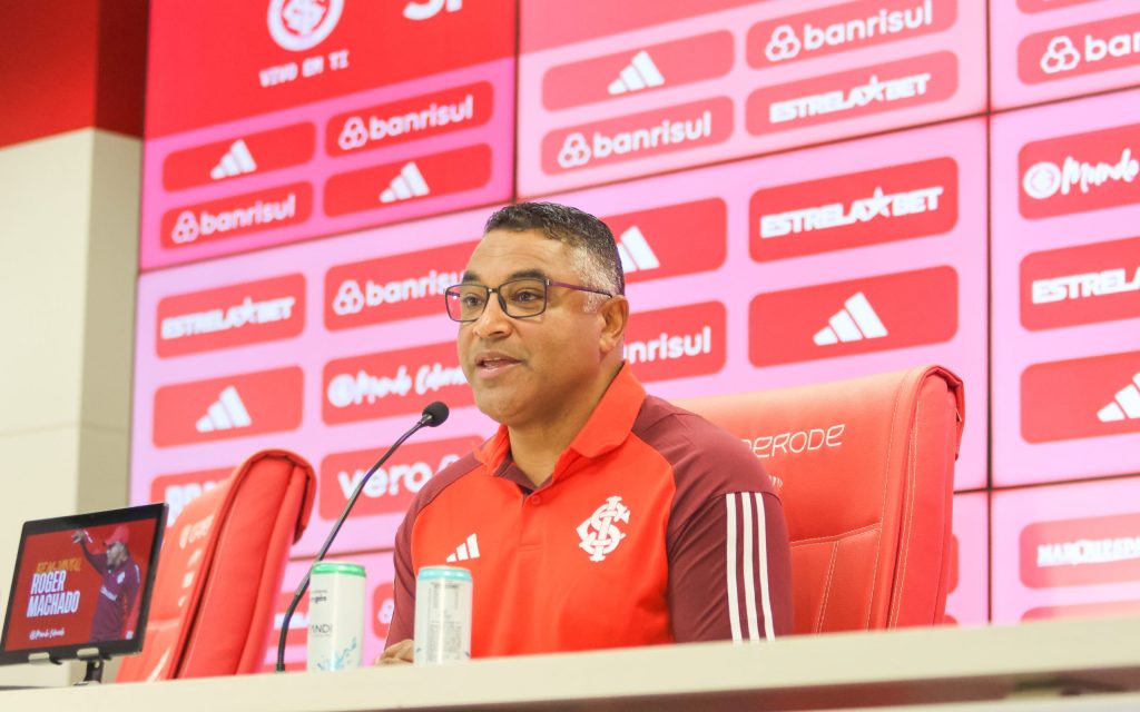 Roger Machado, do Internacional. Foto Ricardo Duarte/SCI