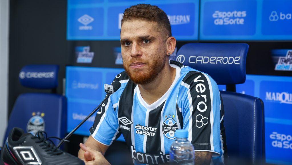 Cuéllar provocou o Internacional. Foto: Lucas UebelL/Grêmio FBPA