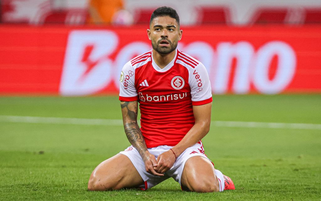 Bruno Tabata, do Internacional. Foto: Maxi Franzoi/AGIF