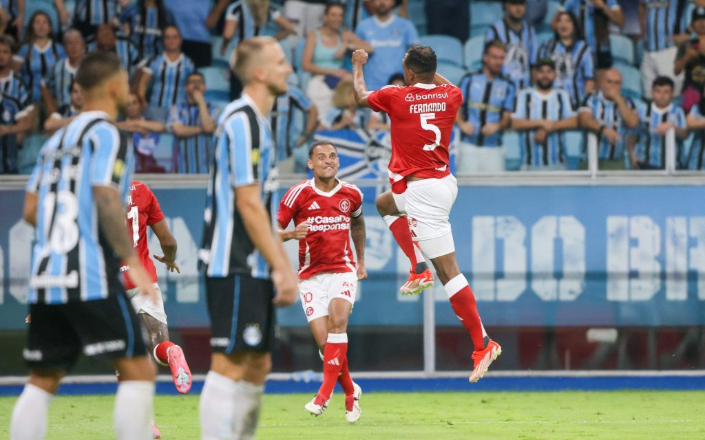 Fernando marcou o gol de empate no Gre-Nal da fase de grupos. Foto: Ricardo Duarte/SCI