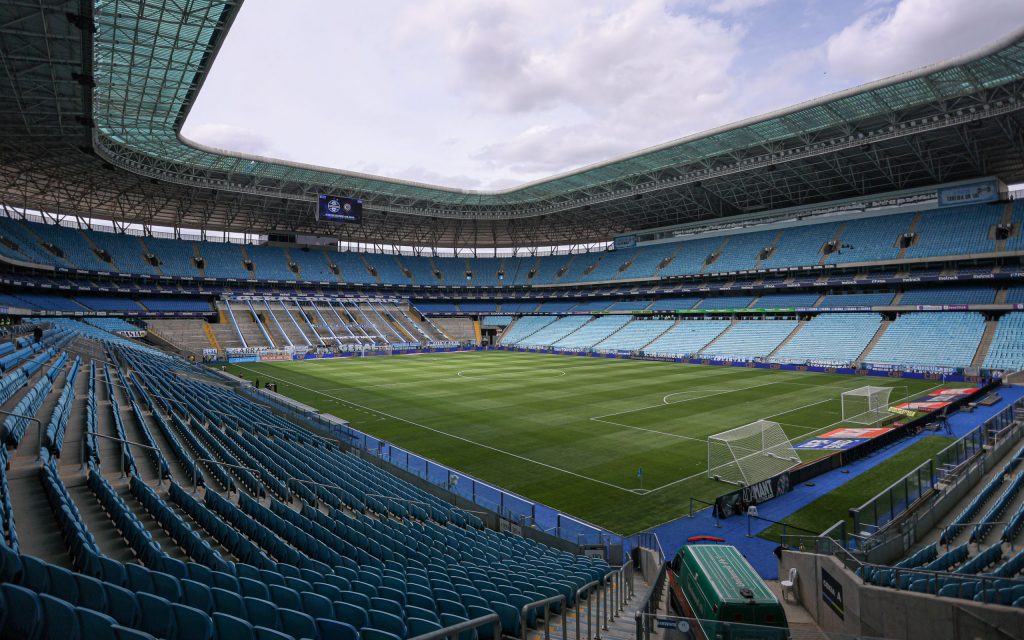 A Arena Grêmio será palco do Gre-Nal 444. Foto: Maxi Franzoi/AGIF