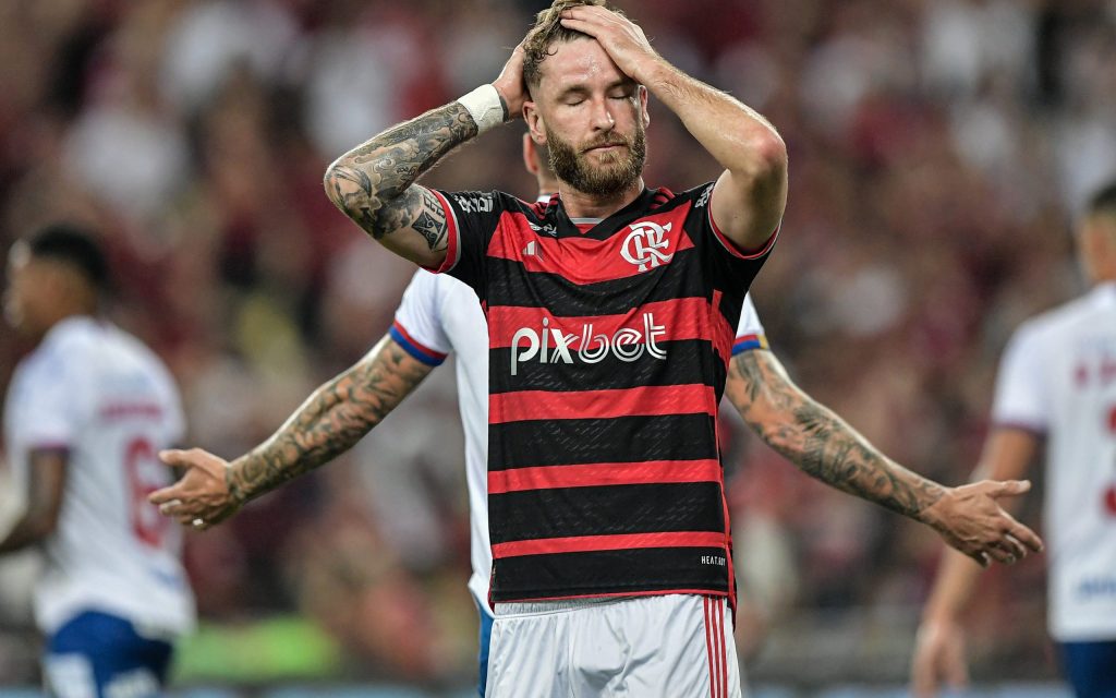Léo Pereira, do Flamengo. Foto: Thiago Ribeiro/AGIF