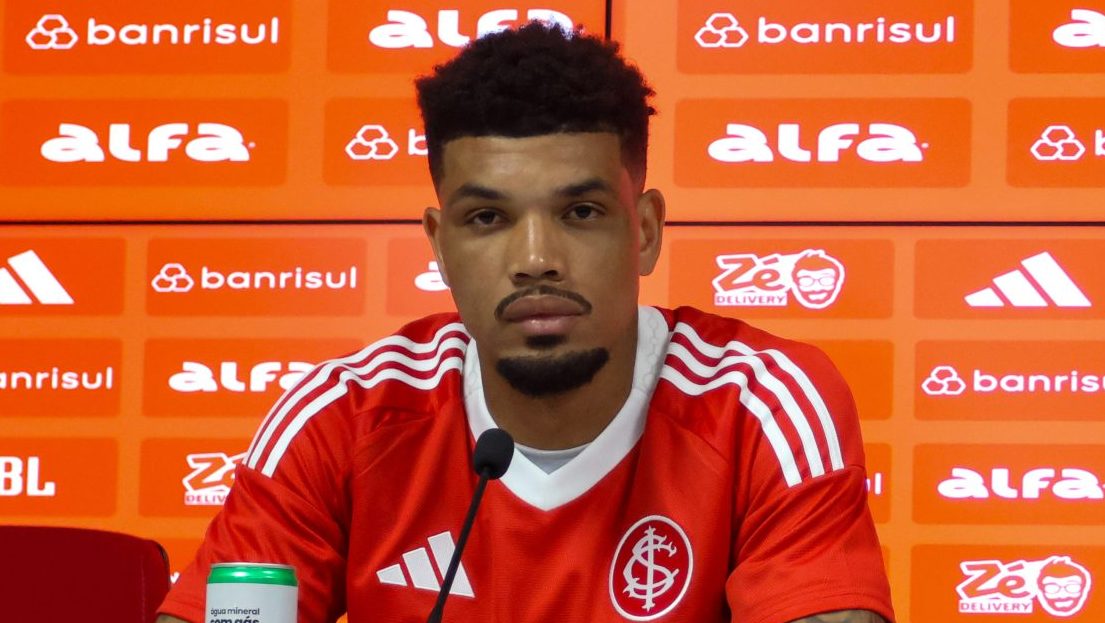 Juninho em sua apresentação pelo Internacional. Foto Ricardo Duarte/SCI