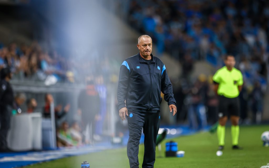 Técnico interino do Grêmio. Foto: Lucas Uebel/Grêmio FBPA