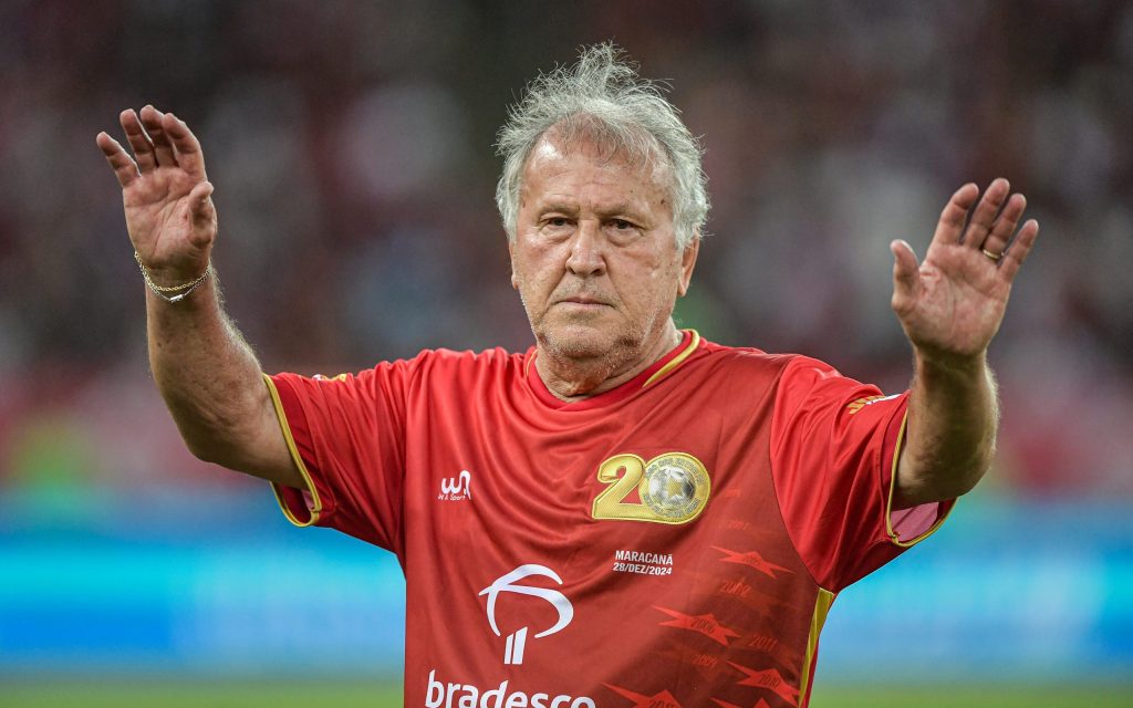 Zico é um dos maiores 10 da história. Foto: Thiago Ribeiro/AGIF
