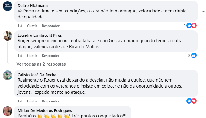 Torcida do Internacional celebra vitória, mas cobra mudanças: Roger e Valencia na mira após jogo apertado