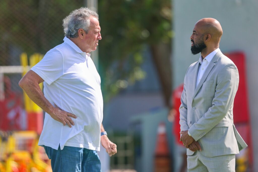 Abel Braga e Fabinho Soldado